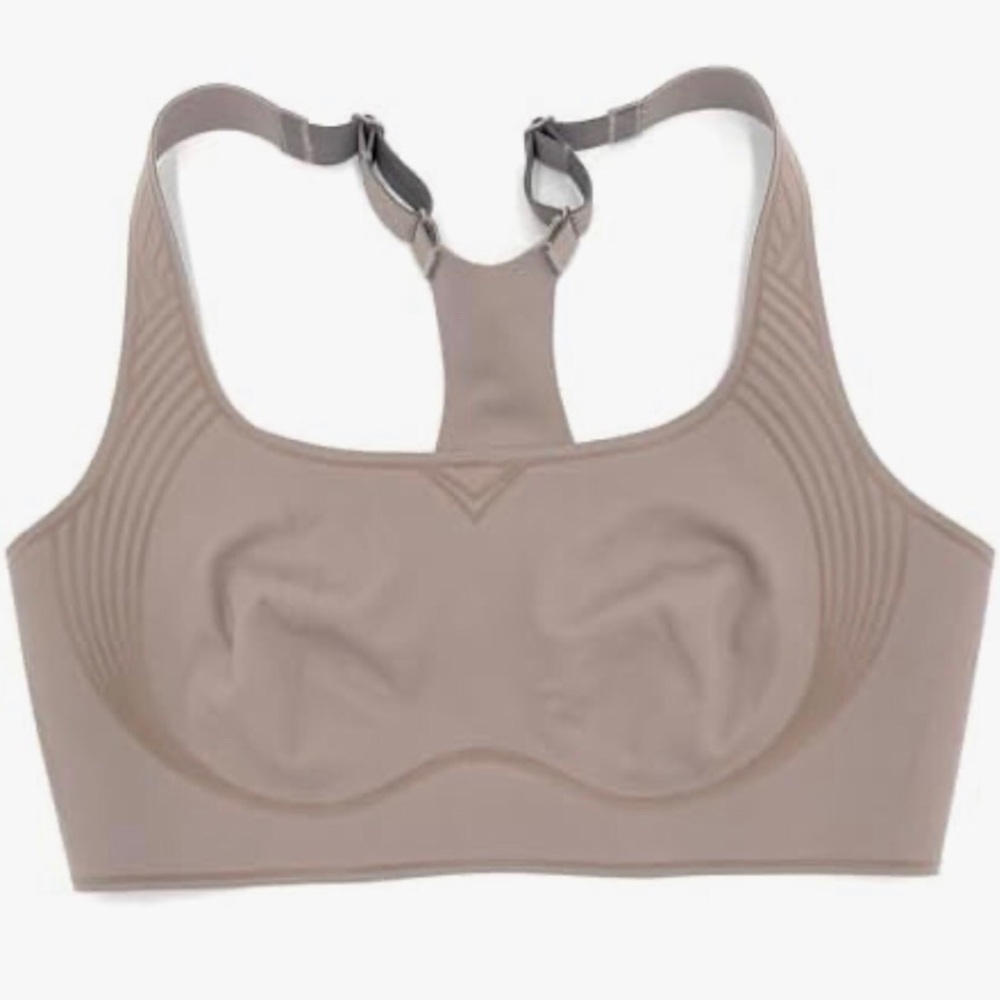 Seamless Racerback Support Bra in Taupe